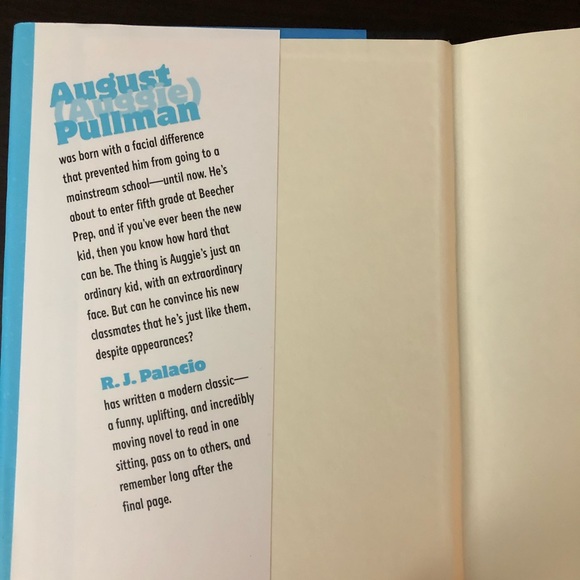 “Wonder” Hard Back Book (New/Unused) - Picture 8 of 8